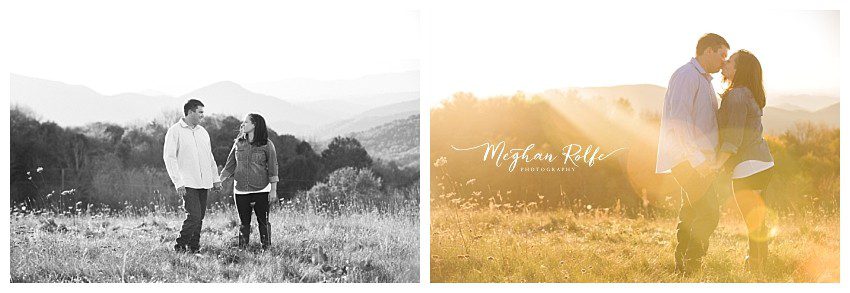 Hot Springs, NC Mountain Top Engagement Photographer