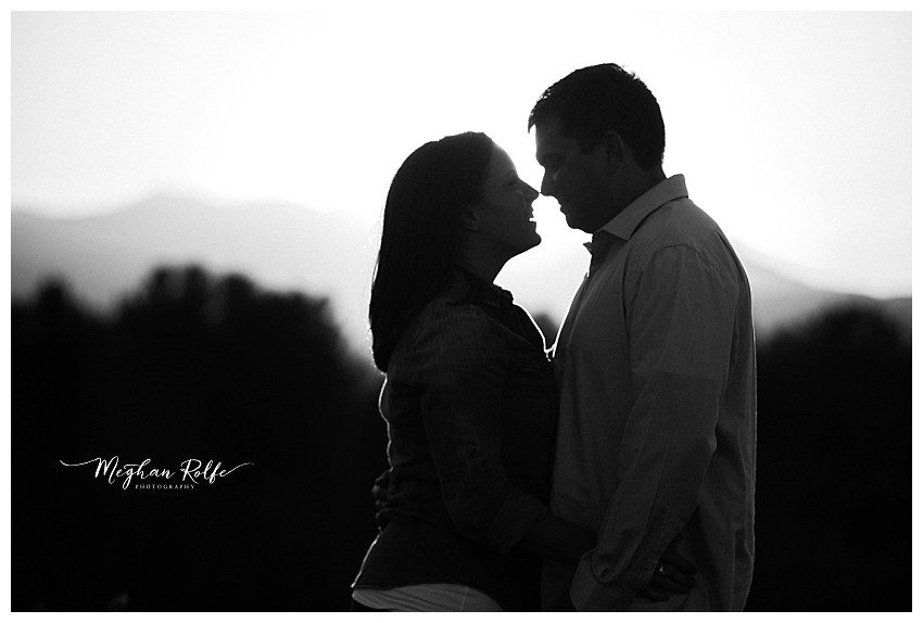 Hot Springs, NC Mountain Top Engagement Photographer