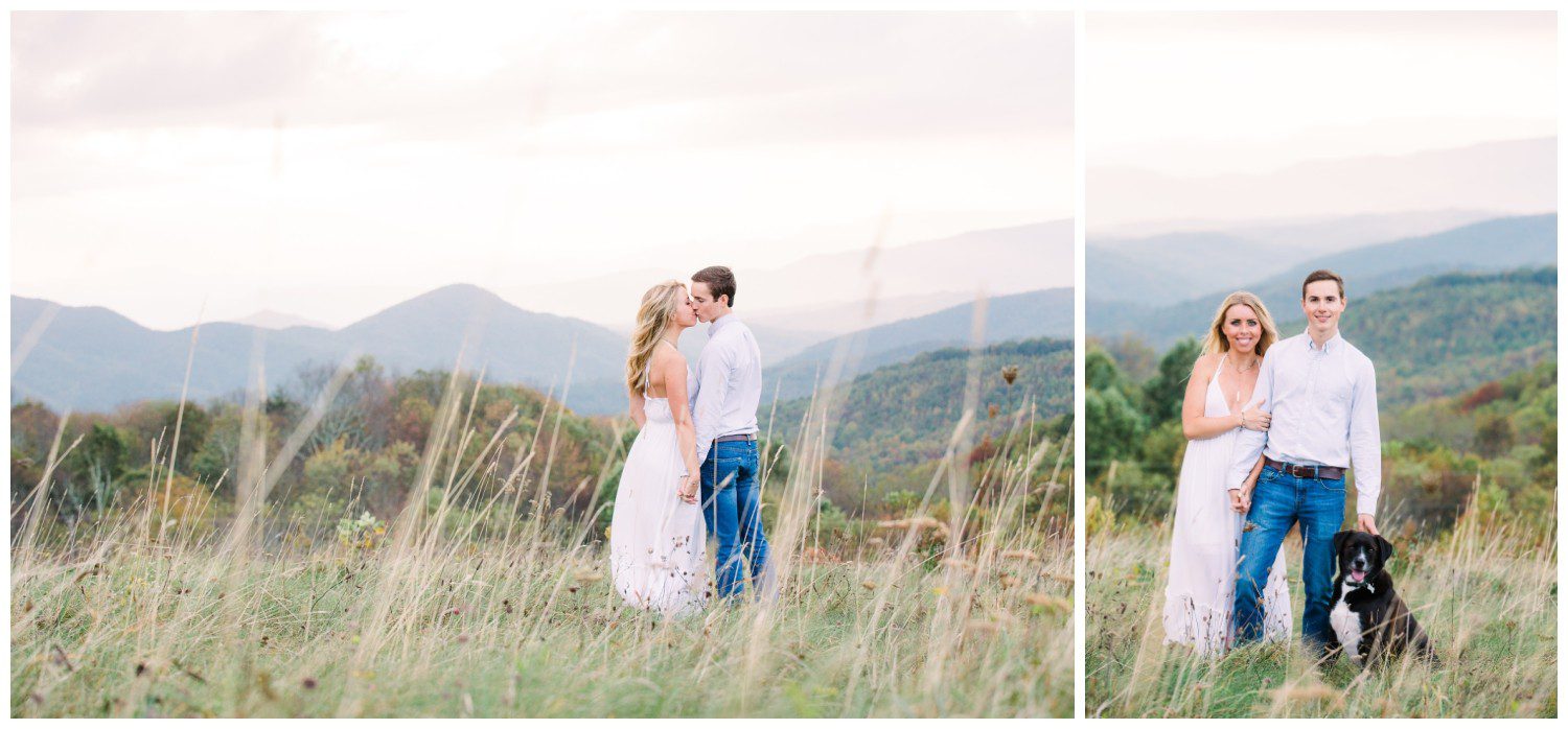 Asheville Mountaintop Engagement Photographer