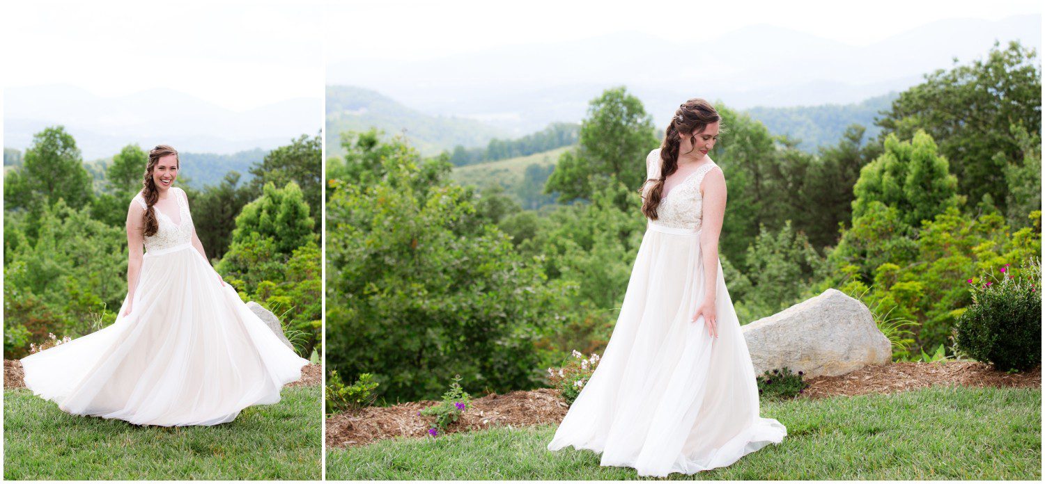Asheville Outdoor Cabin Ridge Wedding Photographer