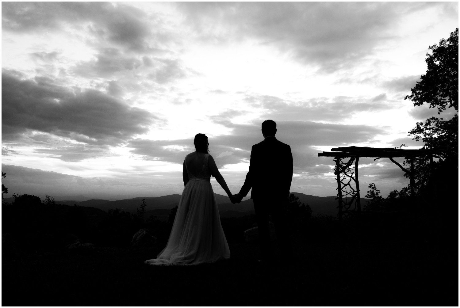 Asheville Outdoor Cabin Ridge Wedding Photographer