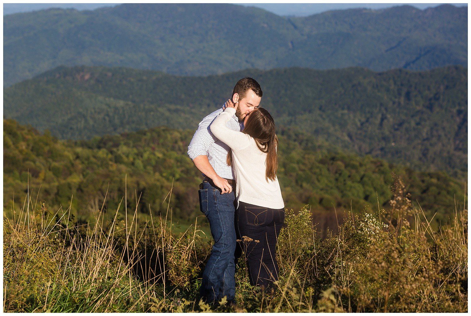 Asheville Mountaintop Proposal Photographer