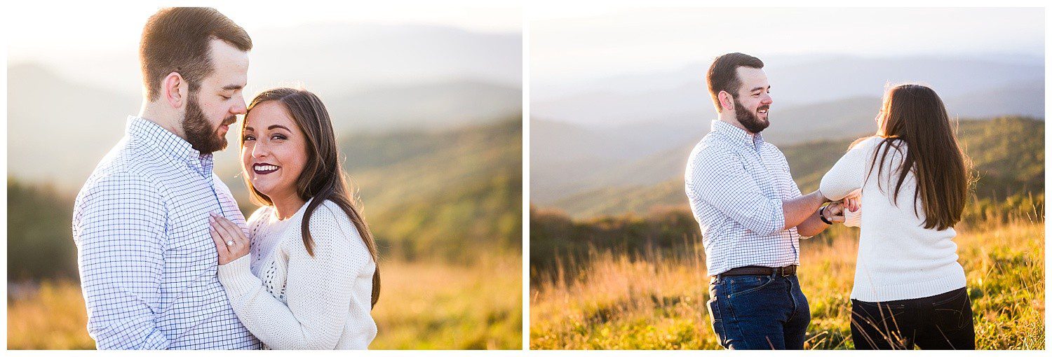 Asheville Mountaintop Proposal Photographer