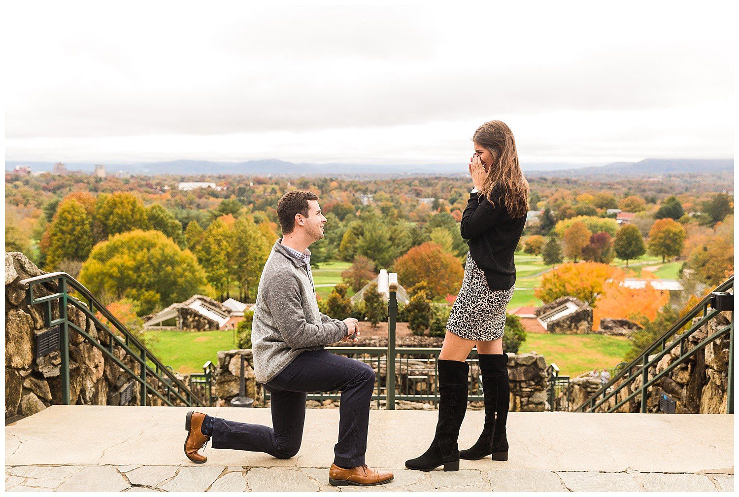 Asheville Surprise Engagement Photographer