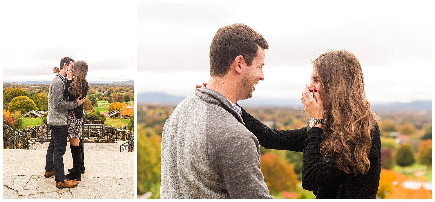 Asheville Surprise Engagement Photographer