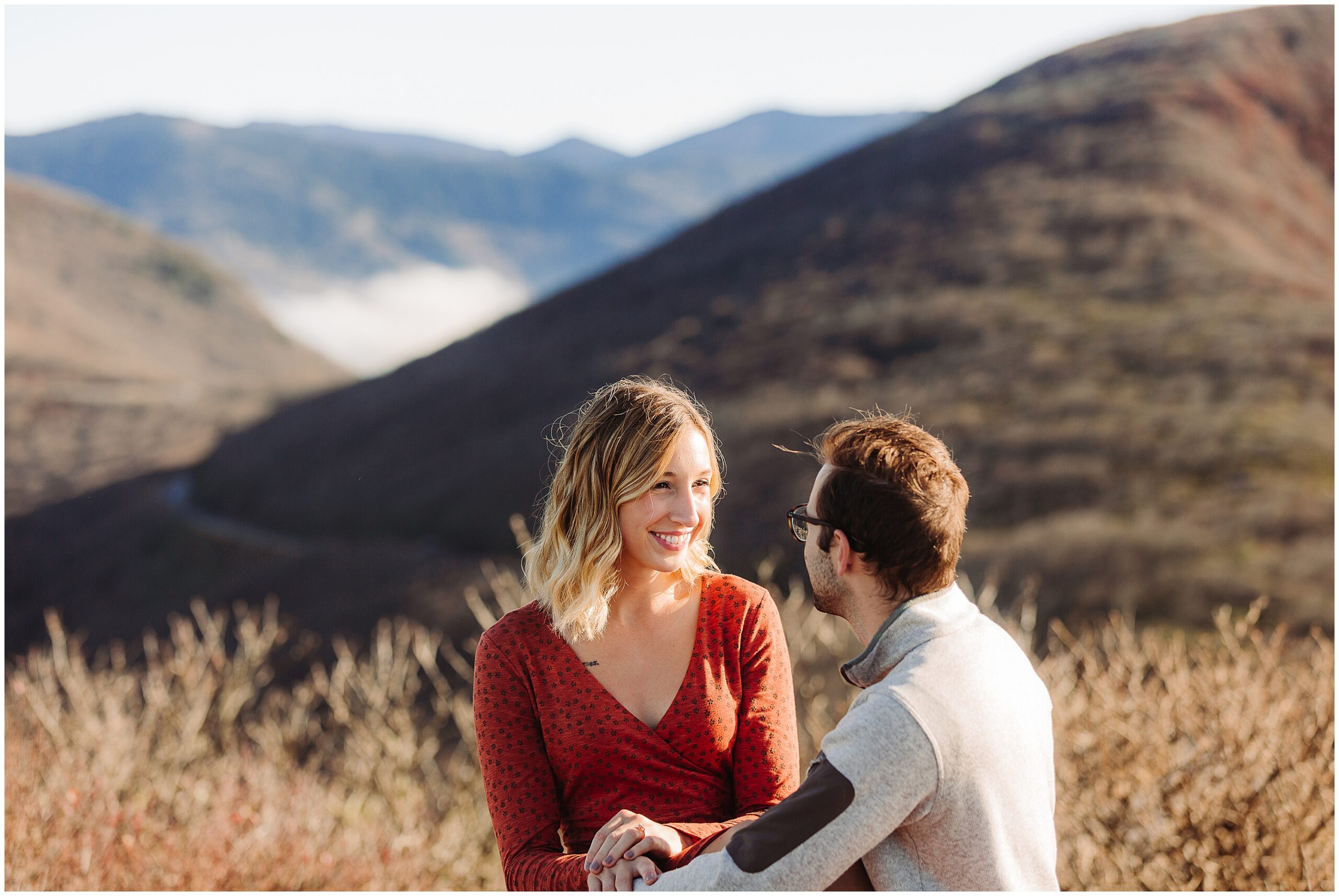 asheville, asheville engagement photographer, max patch