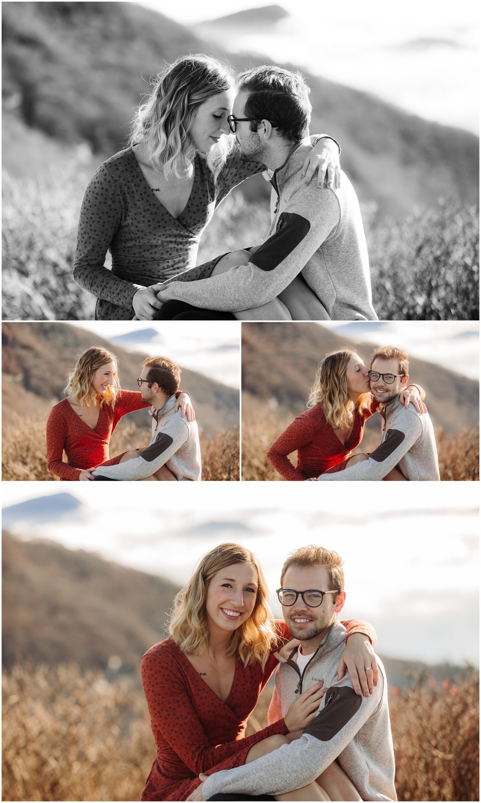 asheville, asheville engagement photographer, max patch